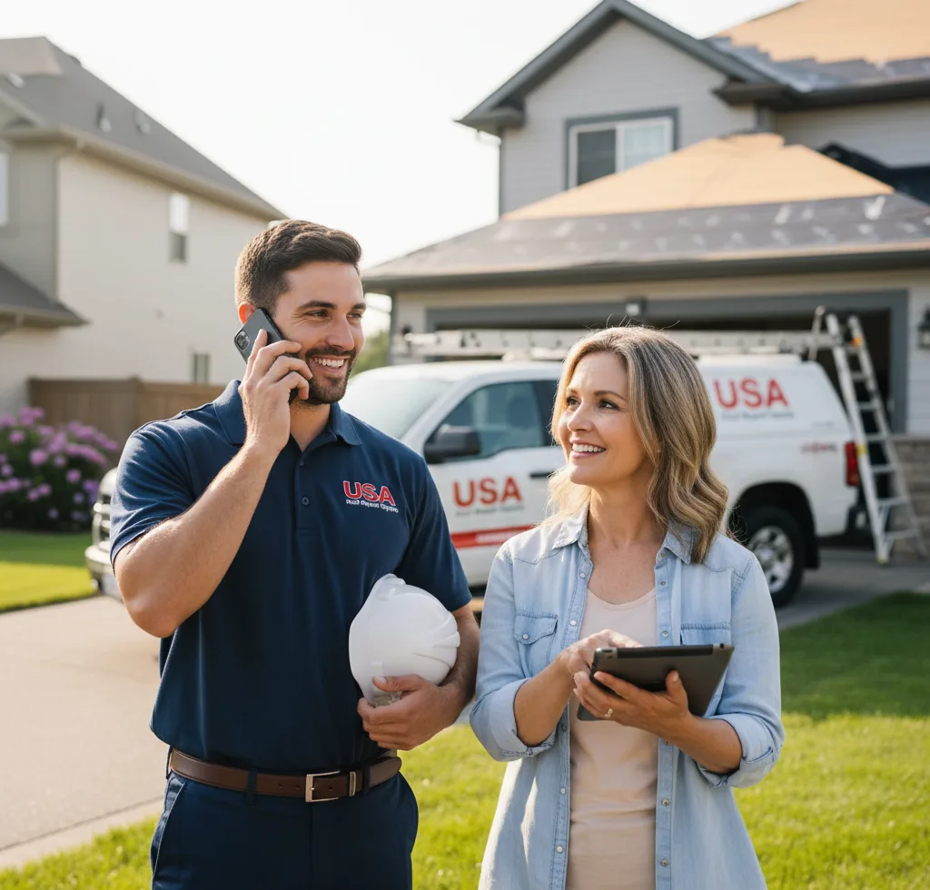 USA Roof Repair Experts customer support in Sarcoxie